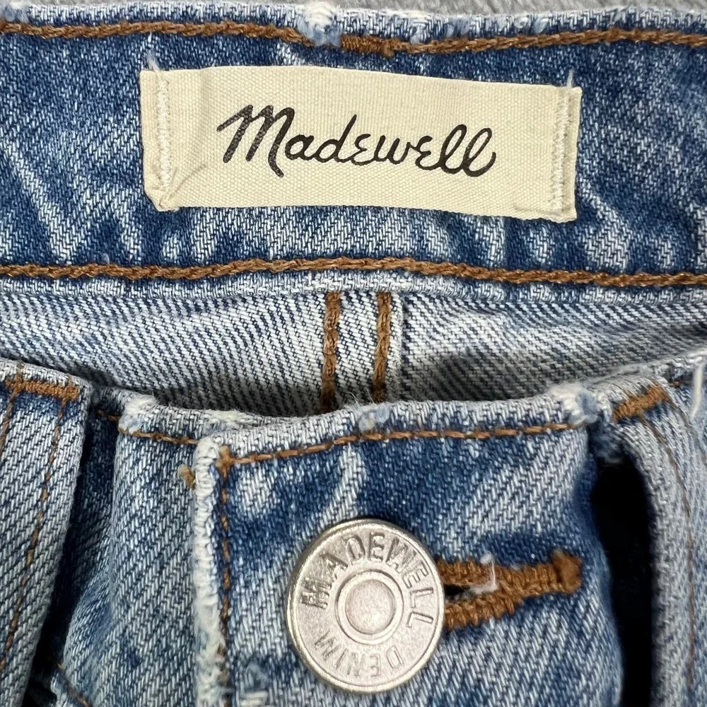 MADEWELL The Perfect Vintage Straight Jean Women 23 Blue High Rise 100% Cotton